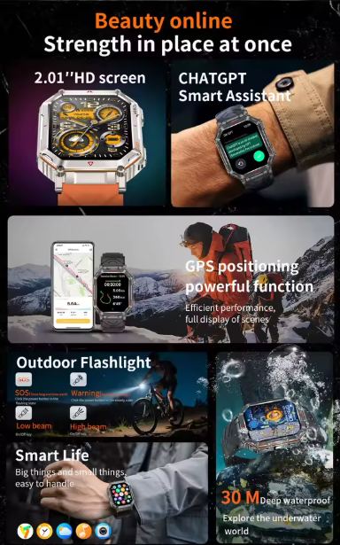Hie-Q Z20 Smart Watch – La montre sport ultra résistante & connectée