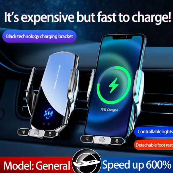 Support Voiture 2-en-1: Stabilité & Charge Rapide