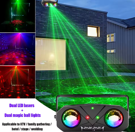 Projecteur Laser LED RGB avec Télécommande