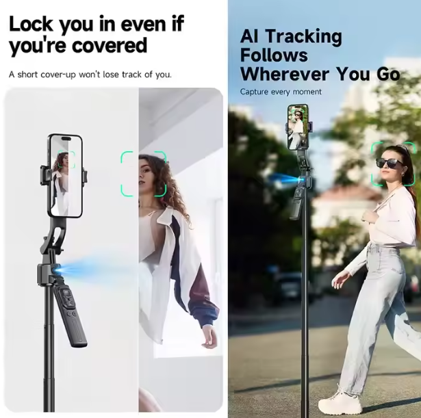 Stabilisateur Gimbal NeePho NP-L12 – Selfie Stick Intelligent avec Trépied