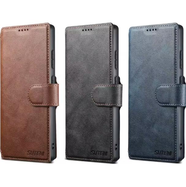 Étui Portefeuille Premium avec Recharge sans fil & Fermeture Magnétique pour Z Flip 3 à 7