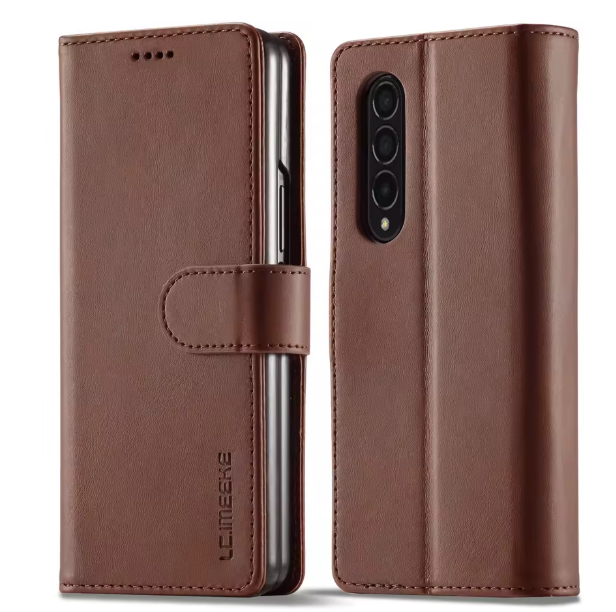 Étui Portefeuille Premium avec Recharge sans fil & Fermeture Magnétique pour Z Flip 3 à 7