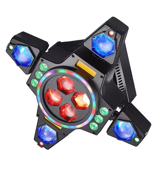 🌈 Lumière LED Disco 4-en-1 – Effet Spectaculaire