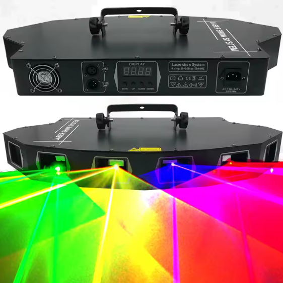 🎇 Projecteur Laser 4 en 1 – RGB Multifaiseaux