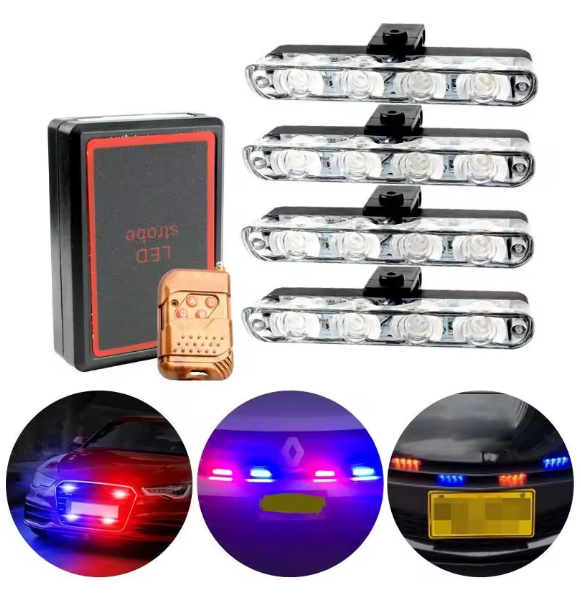 🚨 Kit d'avertissement LED pour Véhicule — Visibilité maximale
