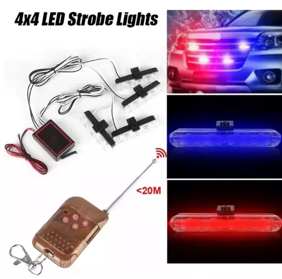 🚨 Kit d'avertissement LED pour Véhicule — Visibilité maximale