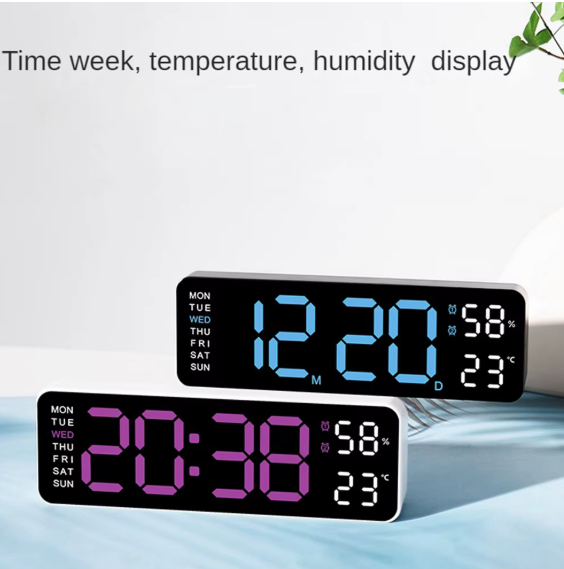 Horloge murale USB  à LED décorative