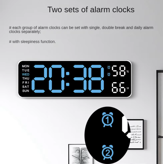 Horloge murale USB  à LED décorative