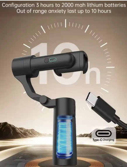 📱 Stabilisateur 3-en-1 – Selfie Stick + Trépied