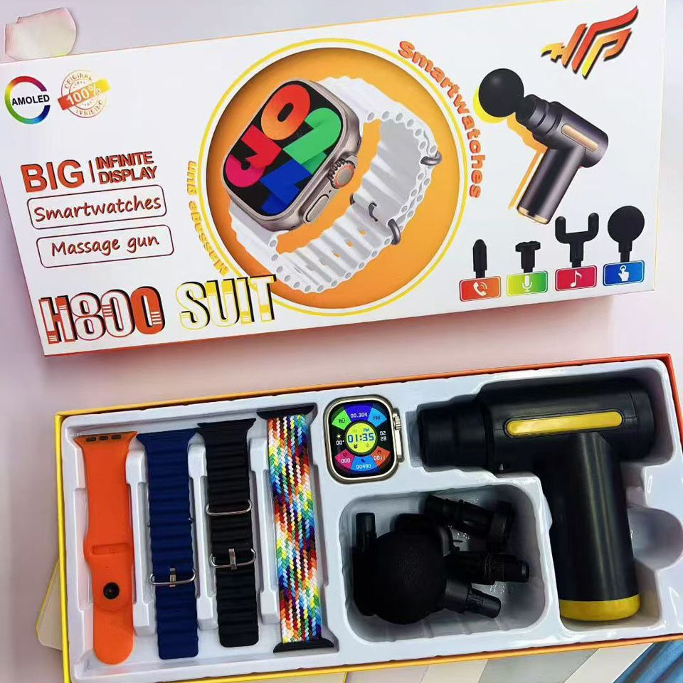 Pack Smartwatch + Pistolet de Massage H800 SUIT
