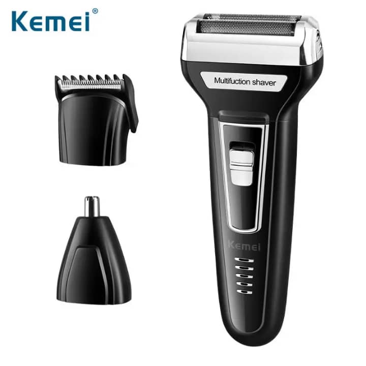 Kemei Rasoir Électrique Multifonction 3-en-1 : La Solution de Rasage Ultime