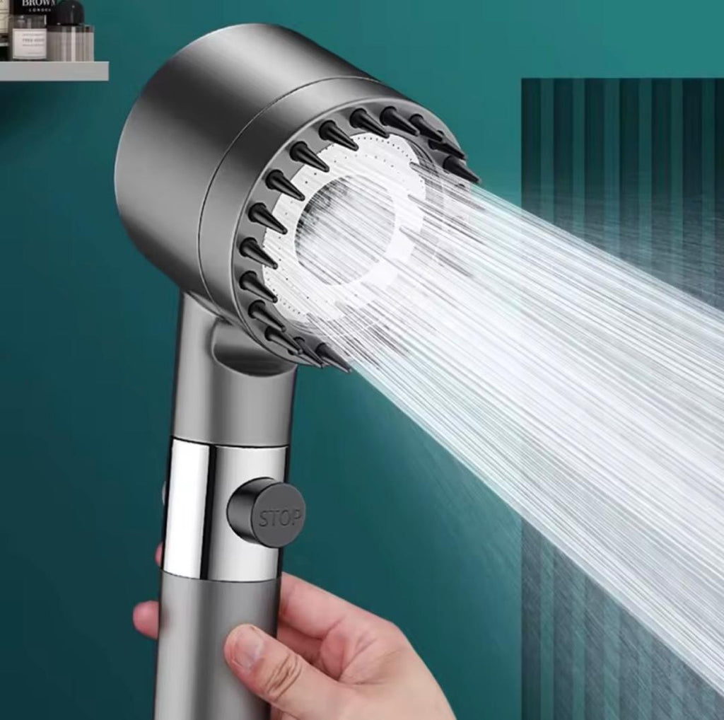 Pommeau de douche massant turbo haute pression à 3 modes