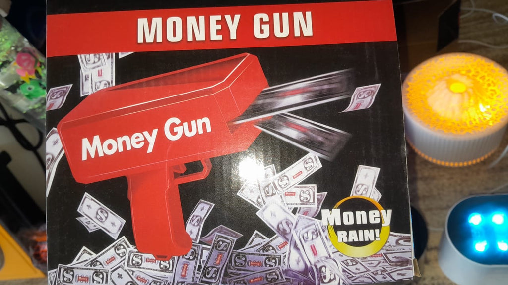 Pistolet à Billets Money Gun Rouge – Effet Show Instantané