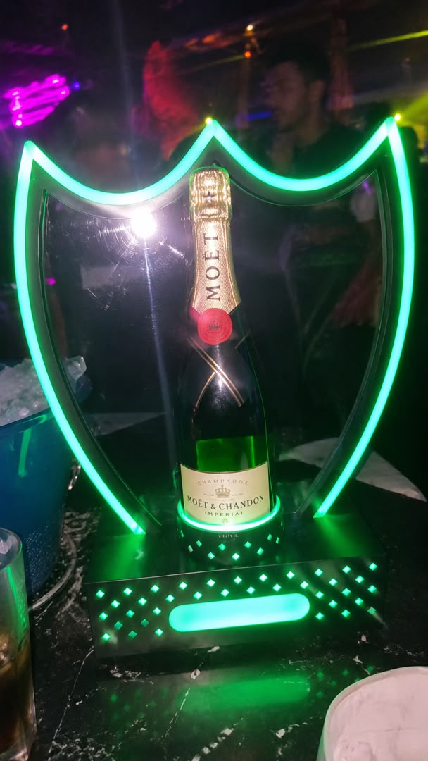 Porte-Bouteilles LED VIP Vert fluo