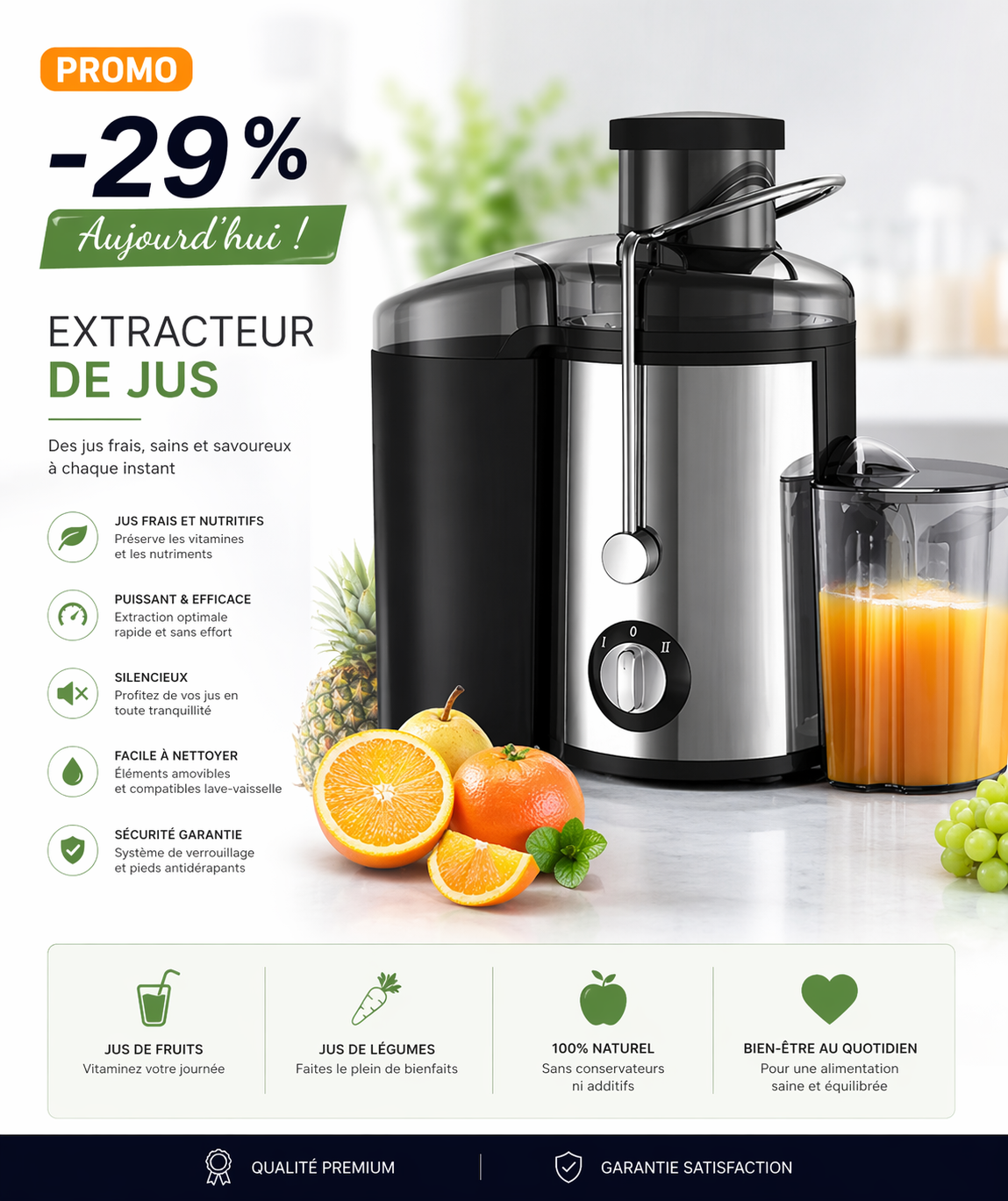 Extracteur de Jus SOKANY 500W