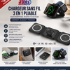 Station de Charge Magnétique Pliable Original Qi2 3-en-1 - Le Chargeur de Voyage Ultime 30W