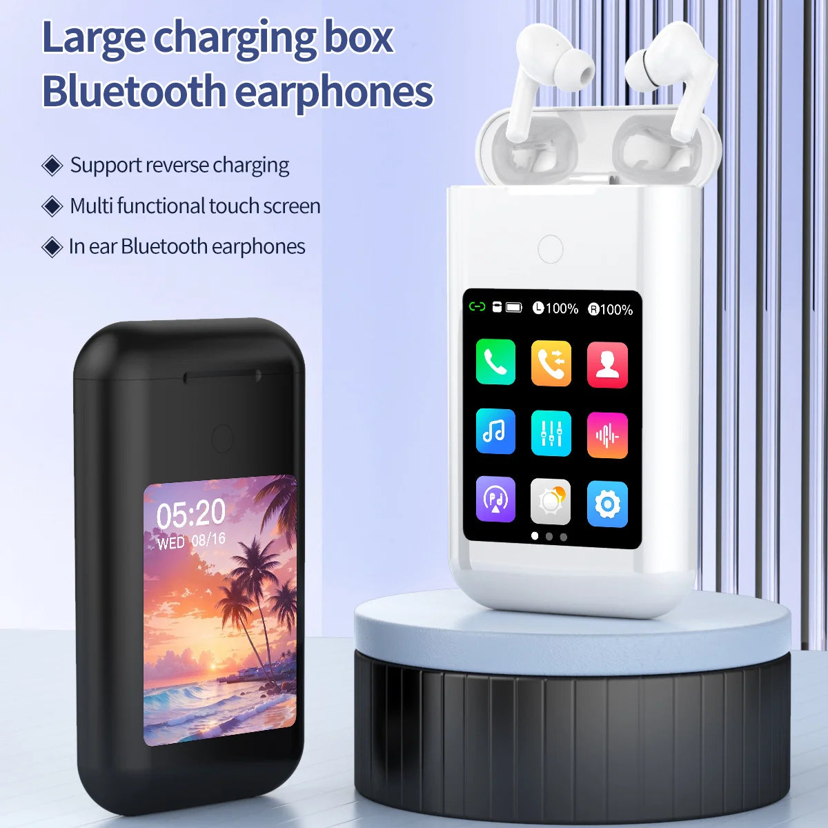 Boitier multifonctionnel bluetooth PowerBuds Pro A098