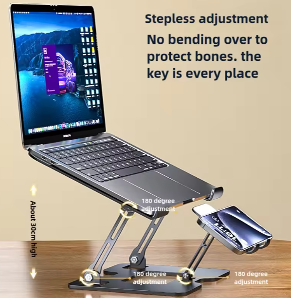 Support Refroidisseur Ultime 2-en-1 pour PC & Téléphone - Gardez Votre Appareil au Frais!