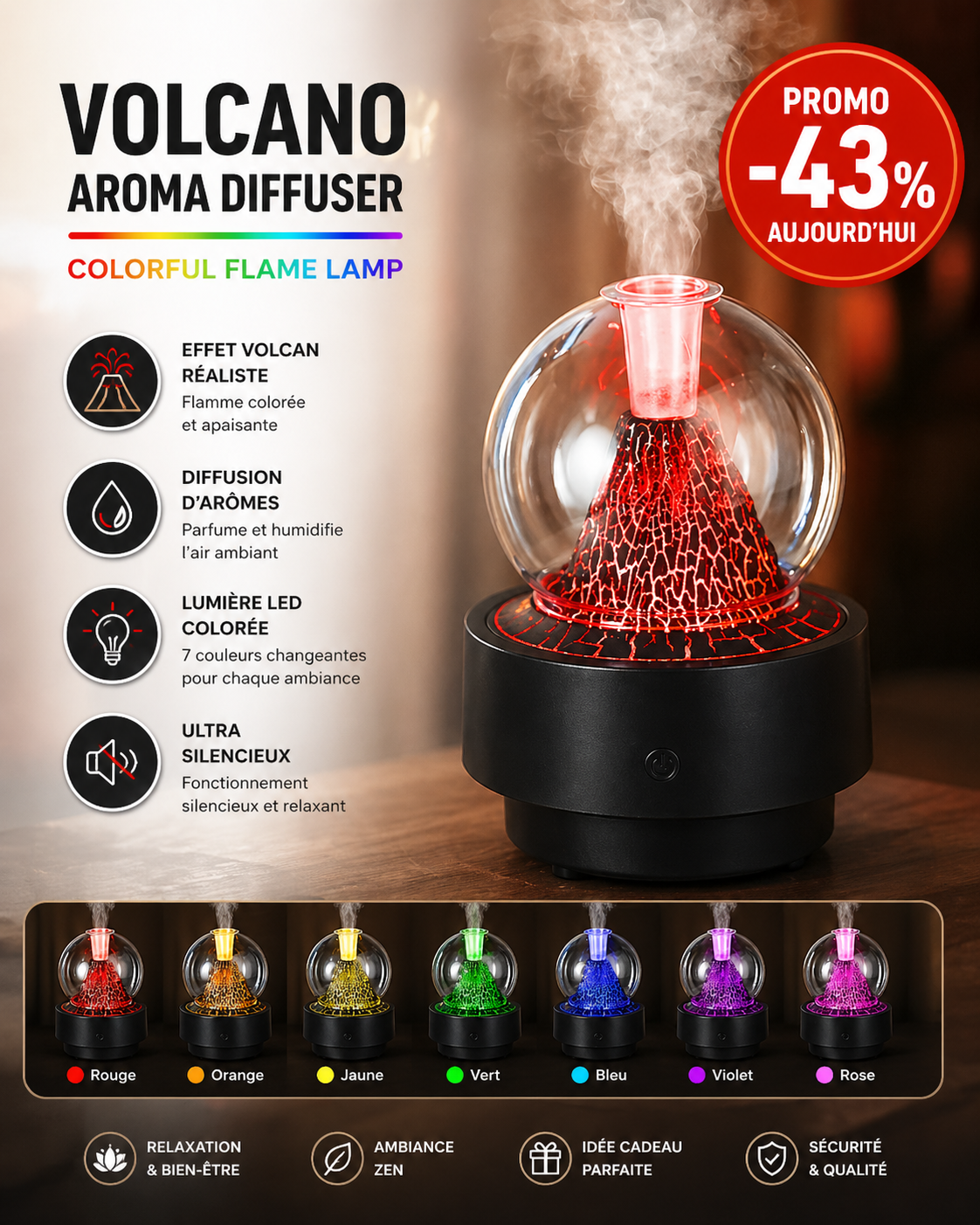 Oasis d'Arômes : Votre Diffuseur d'Huiles Essentielles
