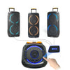 Enceinte Nomade Bluetooth Party Box 308 AMAZ - Double 8 Pouces avec LED