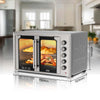 Four à pizza électrique professionnel double porte en verre WINNING STAR – 100L/120L