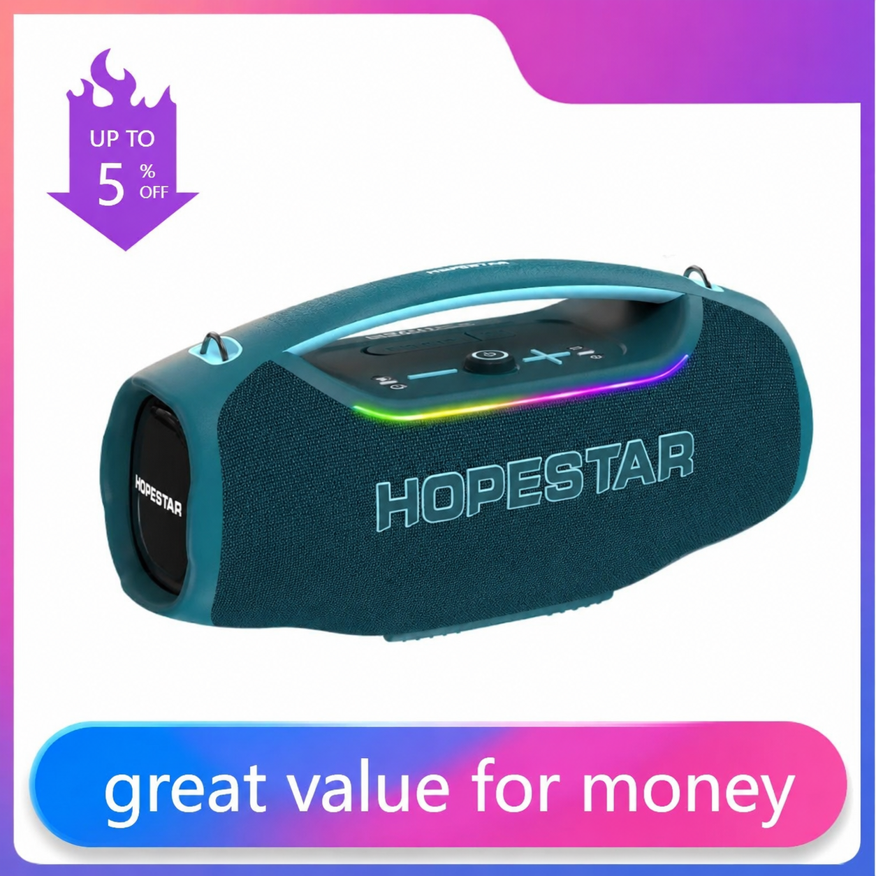 Hopestar A60 Ultra Enceinte Bluetooth de Soirée Haute Fidélité à 450W