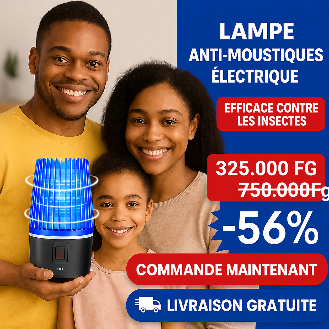 Lampe Anti-Moustiques Électrique Haute Performance Protect-Max