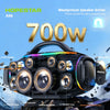 Enceinte Bluetooth HOPESTAR A90 - Puissance Sonore 700W et Karaoké RGB