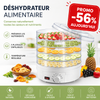 Déshydrateur Alimentaire Électrique Éco-Responsable à 5 Plateaux