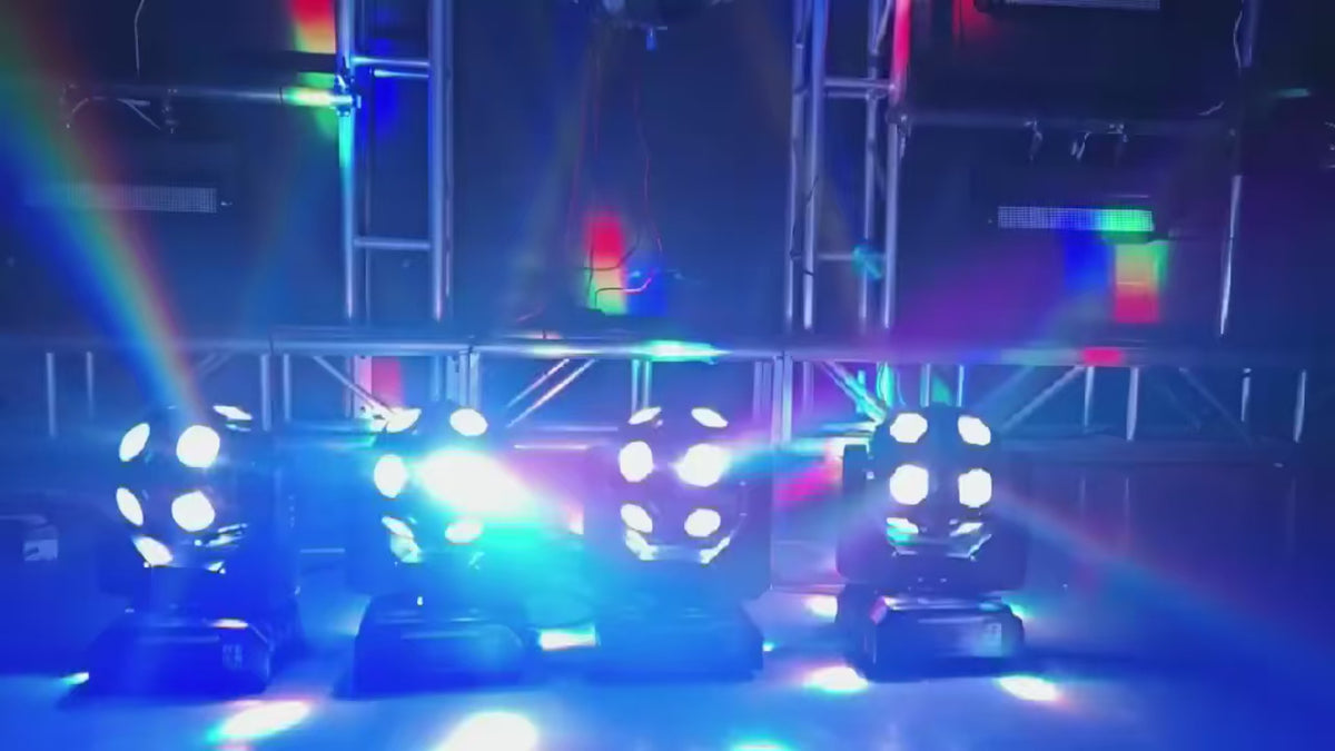 🎇 Méga Tête Mobile LED 540° — Effets Lumineux Spectaculaires